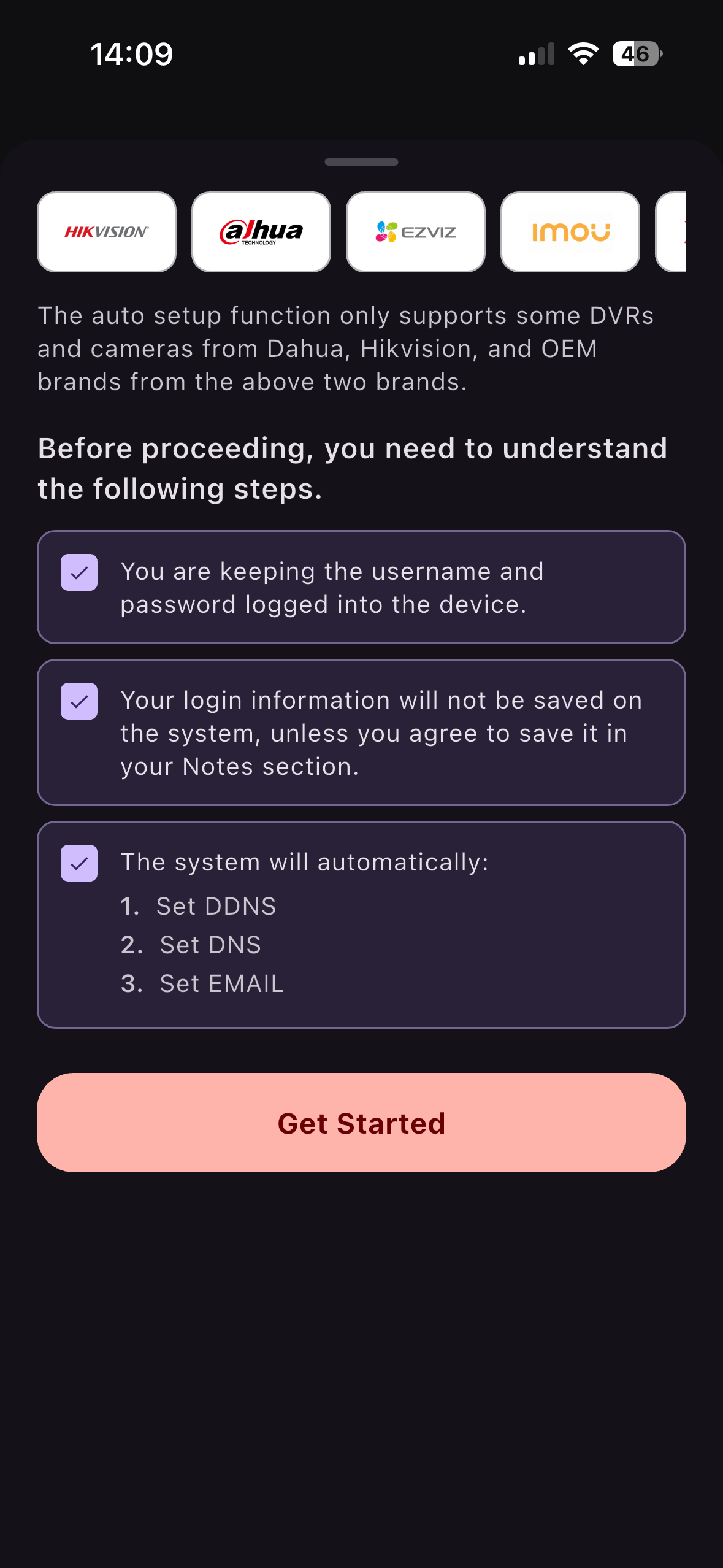 FastDDNS auto setup intro screen
