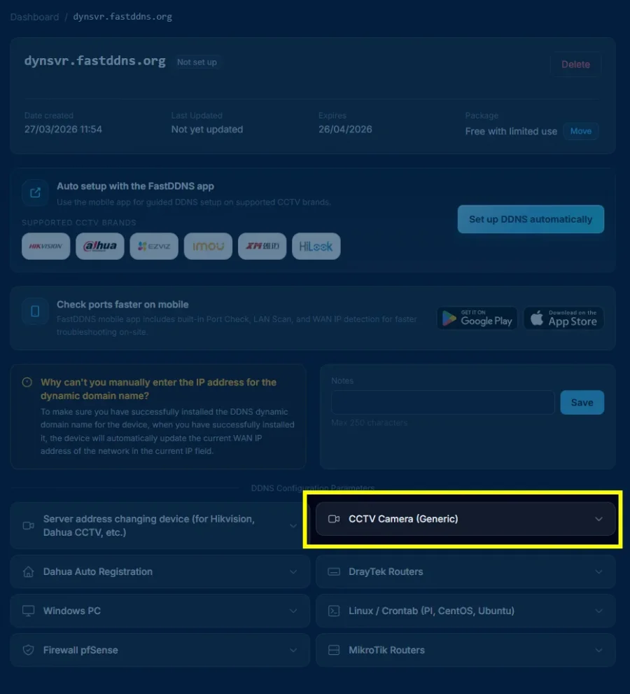 CCTV Camera (Generic) - hostname info
